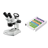 Bresser Mikroskop Analyth STR 10x - 40x Stereo Auflicht- und Durchlicht Mikroskop & Junior Mikroskop Experimentier-Set mit 24 Dauerpräparaten zu Tieren, Pflanzen, Insekten, Fasern und Pollen