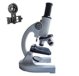Mikroskop für Studenten und Erwachsene, 200-4000X-fache Vergrößerung, leistungsstarkes biologisches pädagogisches Mikroskop mit Telefonclip