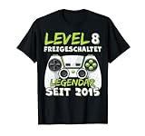 Level 8 Geburtstag Junge Jungen Lustig 2015 8er Geburtstag T-Shirt