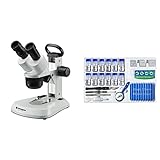 Bresser Mikroskop Analyth STR 10x-40x Stereo Auflicht- und Durchlicht Mikroskop & Junior Experimentier-Set mit Objektgläsern, Lupe, Mikroskopierbesteck, Garnelenbrutanlage und verschiedenen Präparaten