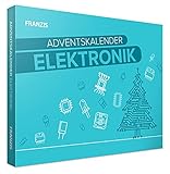 FRANZIS 67400 - Elektronik Adventskalender, 24 spannende Experimente rund um Elektronik, Komplettset mit Platine und Bauteilen, inkl. 31-seitigem Begleitbuch