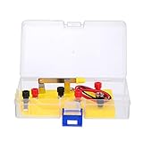 Toyvian Wissenschaftliche Experimentierbox Experimentierkasten Physik Basis-Schaltungsbausatz Schaltungsaufbau Schaltungsausrüstung elektrische Schaltungsexperimente Student Plastik