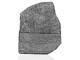 Forum Traiani Stein von Rosette Ägypten Deko 34x28 cm, Rosetta Stein das ägyptische Deko Relief, Museum Replik, Gips Deko ägyptische Figuren und heilige Zeichen für ihre Steine Deko Wand