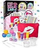 Original Stationery Geschenke für Mädchen - Lippenbalsam Selber Machen, 22 Teile - Kinderschmink Set - Kinder Lippenstifte - Kinderkosmetik Make-up-Set - Geschenk für Mädchen 6-10 Jahre