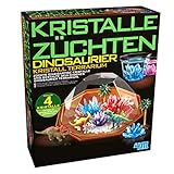 HCM Kinzel 68678 Experimentierkasten Kristalle züchten Dinosaurier Terrarium Kristallzüchtung, Mehrfarbig, 27 x 23,5 x 8cm