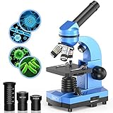 Mikroskop für Kinder Anfänger Jugendliche Studenten, 40X - 1000X Wissenschaftliches Mikroskop mit 52-teiliges Science Kit-tolles