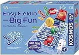 Kosmos 620608 Easy Elektro - Big Fun, spannende Experimente zu Stromkreisen mit Reihen- und Parallelschaltungen, Radio Bauen, Sound-Anlage, Alarm-Anlage, Experimentierkasten für Kinder ab 8-12 Jahre