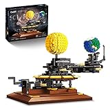 Klemmbausteine ​​Technik Sonnensystem Bausteine Set, CADA Master C71004W, Solar System Modell ​​mit Mond Erde Sonne, Globus für Kinder und Erwachsene,Kompatibel mit Lego (865 Teile)