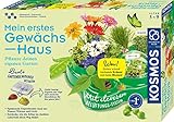 Kosmos 632083 Mein erstes Gewächshaus, Das Original, Erstes Gärtnern für Kinder ab 5 Jahre, Komplett-Set mit Samen, Erde usw. Experimentierkasten zu Garten, Pflanzen, Blumen, Biologie