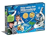Clementoni 69804 Galileo Science – Natur unter dem Mikroskop, Biologie-Labor für kleine Forscher, Mikrobiologie für Schulkinder, ideal als Geschenk, Spielzeug für Kinder ab 9 Jahren