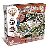 Science4you Dino Ausgrabungsset Dinosaurier Fossilien 3 in 1 - Spielzeug für Kinder ab 5 6 7 8 9 10+ Jahre Ausgraben und Bauen 3 Dinosaurier 37-teiliges: T-Rex & Triceratops & Stegosaurus, 3551