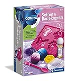 Clementoni 59013 Galileo Science – Seifen und Badekugeln, Spielzeug für Kinder ab 8 Jahren, bunte Seifen & sprudelnde Badebomben zum Selbstmachen, duftender Badezusatz