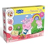 Science4you - Mein Erster Experimentierkasten mit Peppa Wutz - Wissenschaftskit Peppa Pig, 26 Experimenten für Kinder ab 4: Seifenblasen, Fingerfarben herstellen, Kinderspielzeug ab 4-7 Jahren, Mittel