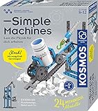 KOSMOS 620868 Simple Machines, Mechanik-Bausatz für 24 Modelle wie Flaschenzug und Kran, inklusive Federwaage, Experimentierkasten für Kinder ab 8-12 Jahre, Physik einfach verstehen, Mint Spielzeug