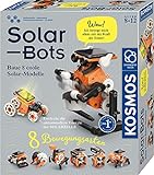 KOSMOS Solar Bots, Baue 8 Solar-Modelle, Bausatz für Roboter mit Solarenergie-Antrieb, Solarzelle mit Motor, Experimentierkasten für Kinder ab 8 - 12 Jahre, Technik-Spielzeug mit erneuerbarer Energie