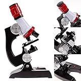 Mikroskop-Kit-Lab. LED 100X 100X 1200X Home School Pädagogisches Spielzeug Geschenk Biologisches Mikroskop für Kinder Kind