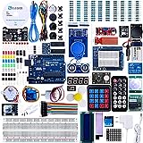 ELEGOO UNO R3 Ultimate Starter Kit, Kompatibel mit Arduino IDE Vollständigster Elektronik Projekt Baukasten mit deutschem Tutorial, UNO R3 Mikrocontroller Board und Zubehör (mehr als 200 Teile)