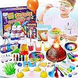 UNGLINGA 70 Experimente Wissenschaft Kit für Kinder ab 4-6-8-12 Jahren - Kristalle Züchten, Vulkanausbruch, Chemielabor, großartiges interaktives und Lernspielzeug Experimentierkasten