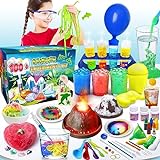 UNGLINGA 100+ Experimente Wissenschaft Kit für Kinder ab 4-6-8-12 Jahren, leuchtenden Substanzen, Chemielabor, Steine Mineralien Ausgrabungsset, Vulkan, Großartiges interaktives und Lernspielzeug